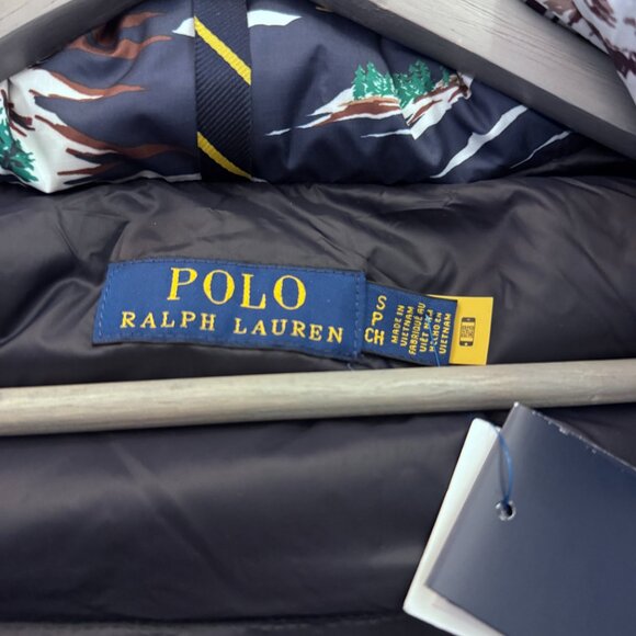 Ralph Lauren NWT Small Ski Print Puffy Winter Jacket Multi - Picture 3 of 10